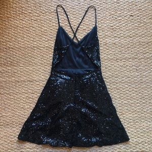 NEVER WORN Tobi Black Sequin Dress